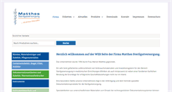 Desktop Screenshot of matthes-sterilgutversorgung.com