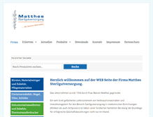 Tablet Screenshot of matthes-sterilgutversorgung.com